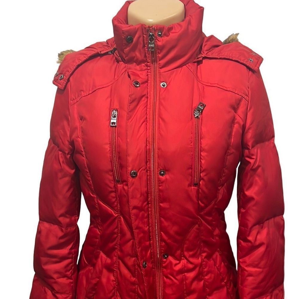 Marc Jacobs New York Woman Red Puffer Coat